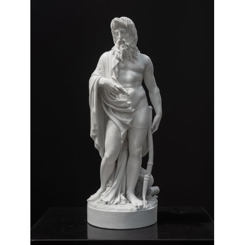 Scultura in biscuit di Nettuno